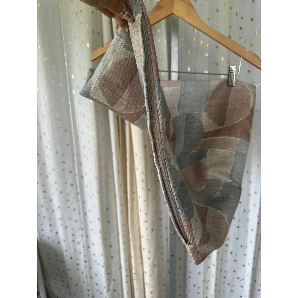 Vintage Neutral Earthy Watercolor Mod Geometric 18